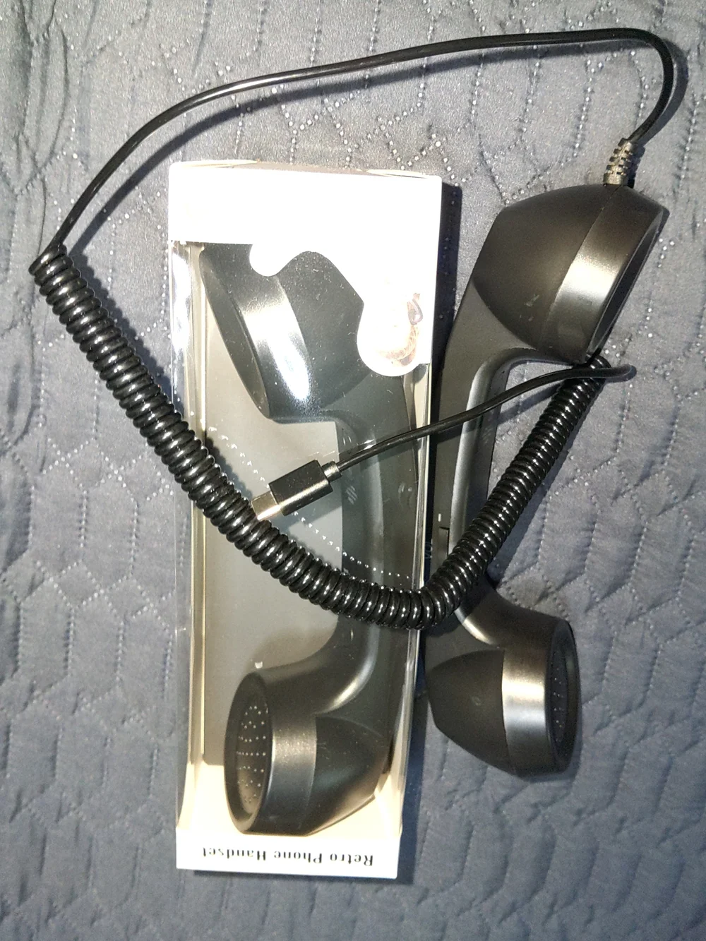 Use Cell Phone & Talk Retro Phone Handset 1 Black Wireless Cell Phone Handset